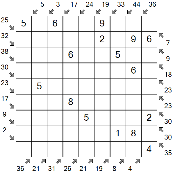 Little Killer Sudoku - Fácil