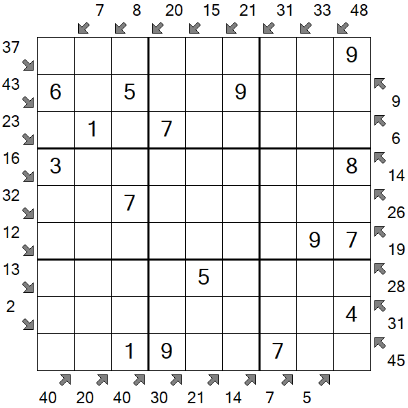 Little Killer Sudoku - Einfach