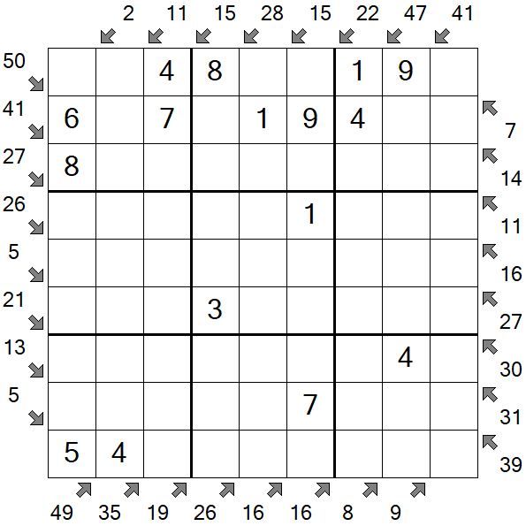 Little Killer Sudoku - Einfach