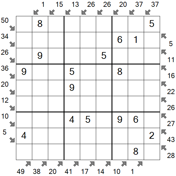 Little Killer Sudoku - Einfach