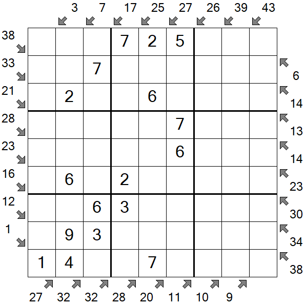 Little Killer Sudoku - Einfach