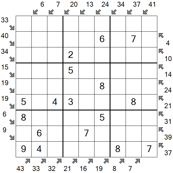 Little Killer Sudoku - Einfach