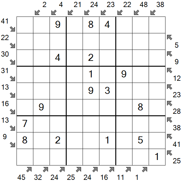 Little Killer Sudoku - Einfach