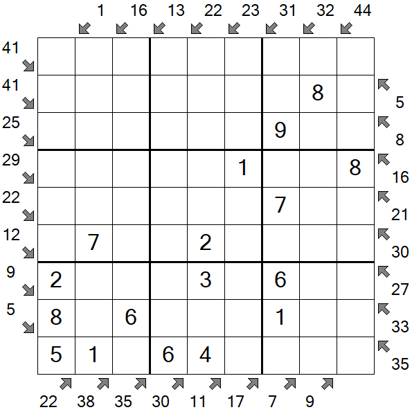 Little Killer Sudoku - Einfach