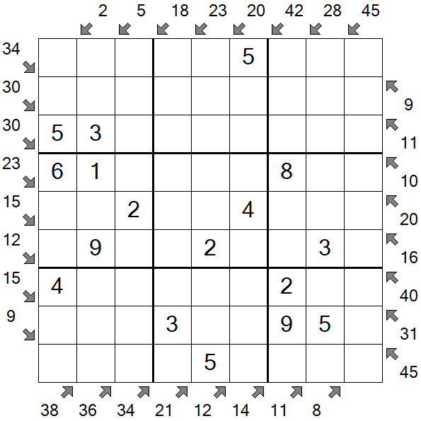 Little Killer Sudoku - Einfach