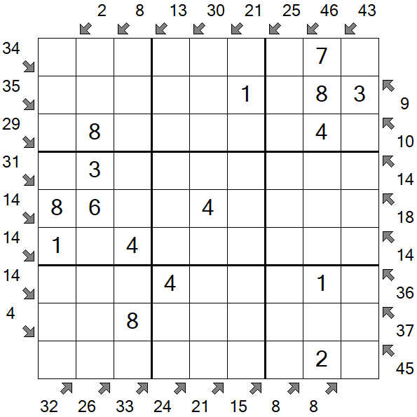 Little Killer Sudoku - Einfach