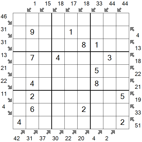 Little Killer Sudoku - Easy