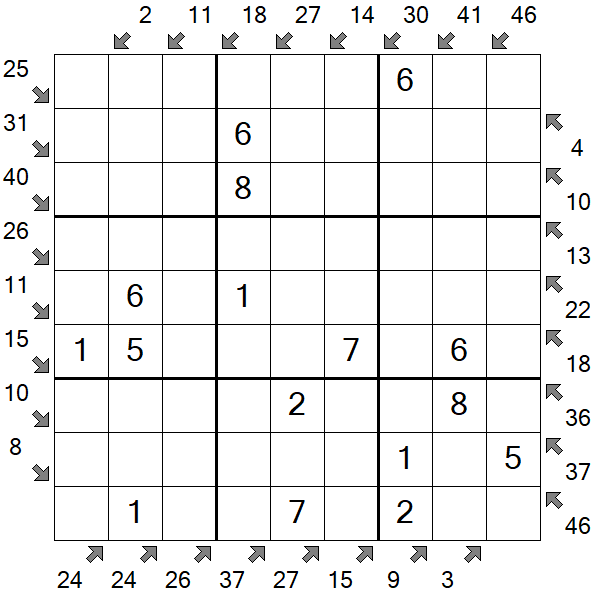 Little Killer Sudoku - Einfach