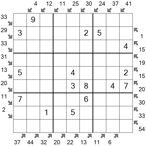 Little Killer Sudoku - Einfach