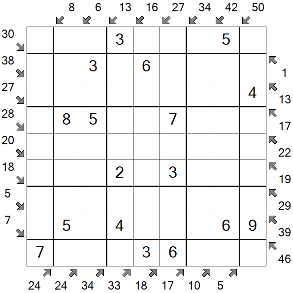 Little Killer Sudoku - Einfach