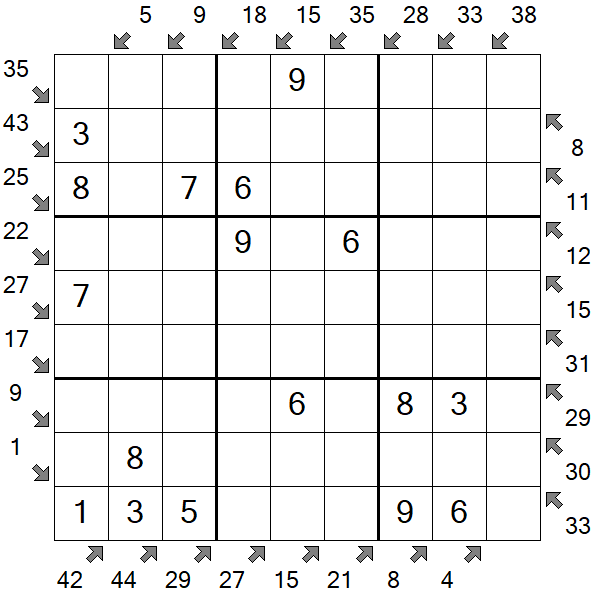 Little Killer Sudoku - Easy