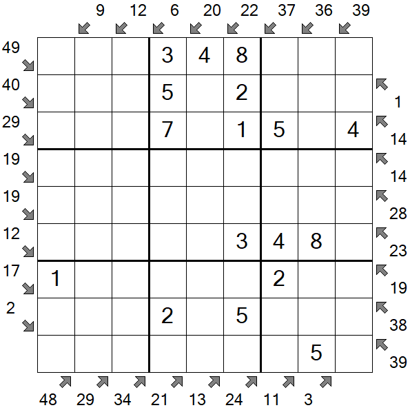 Little Killer Sudoku - Einfach