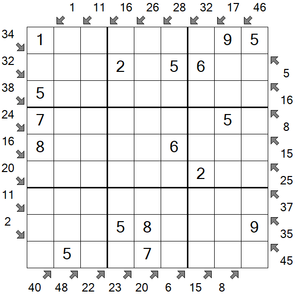 Little Killer Sudoku - Einfach
