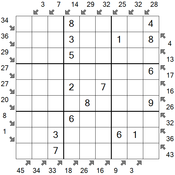 Little Killer Sudoku - Einfach