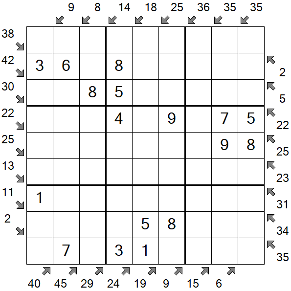 Little Killer Sudoku - Einfach