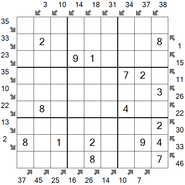 Little Killer Sudoku - Einfach