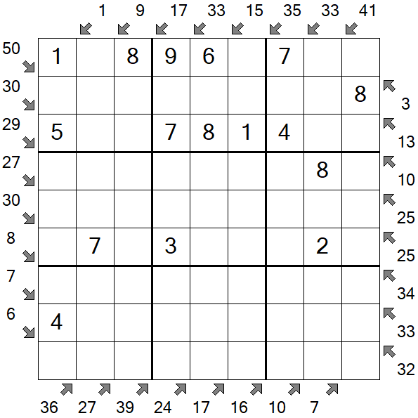 Little Killer Sudoku - Einfach