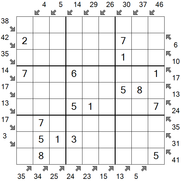 Little Killer Sudoku - Einfach