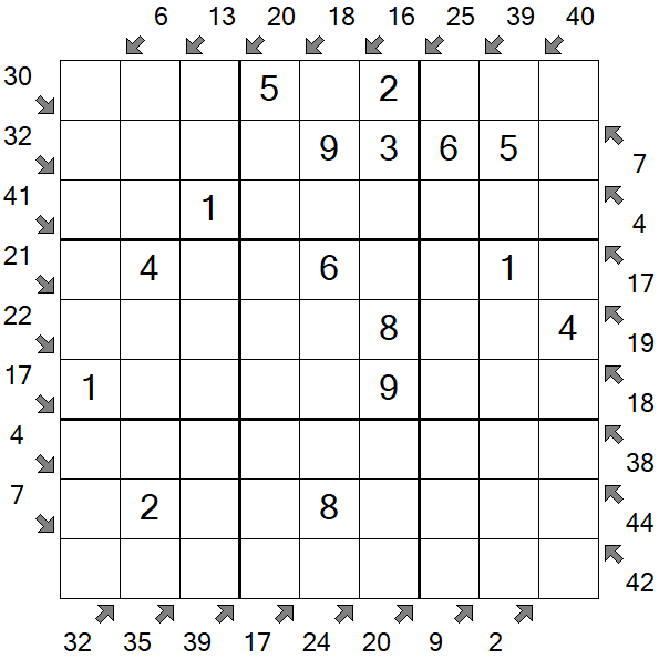 Little Killer Sudoku - Einfach