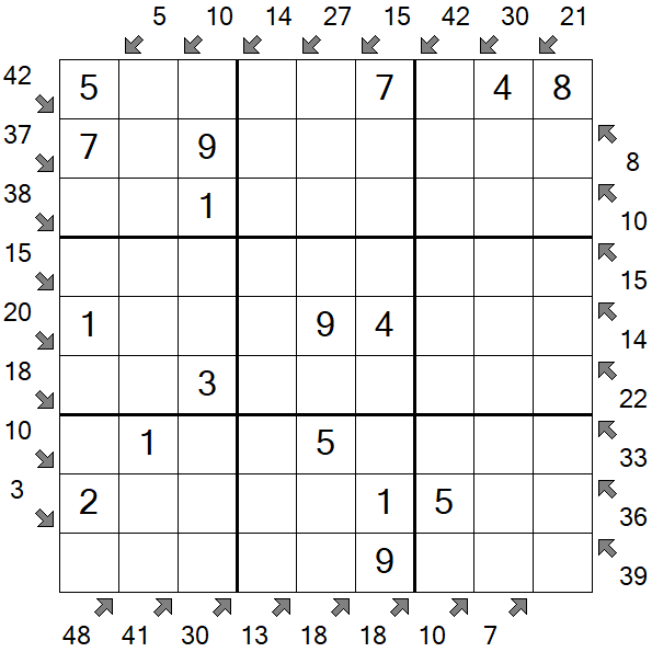 Little Killer Sudoku - Einfach