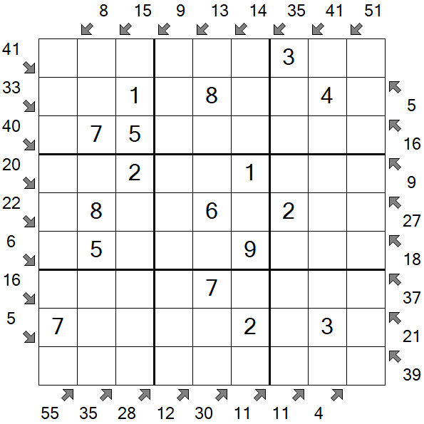 Little Killer Sudoku - Einfach