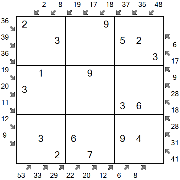 Little Killer Sudoku - Einfach