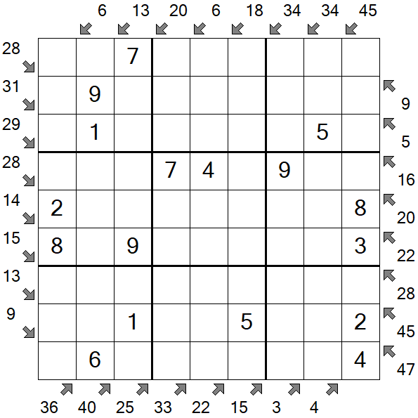 Little Killer Sudoku - Easy