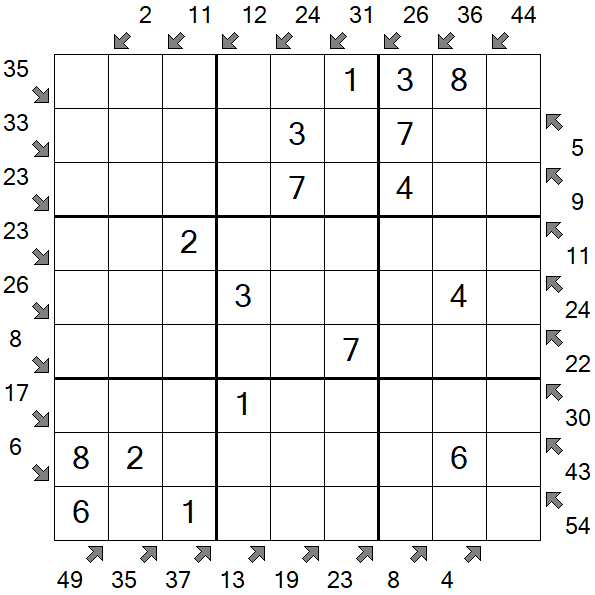 Little Killer Sudoku - Einfach