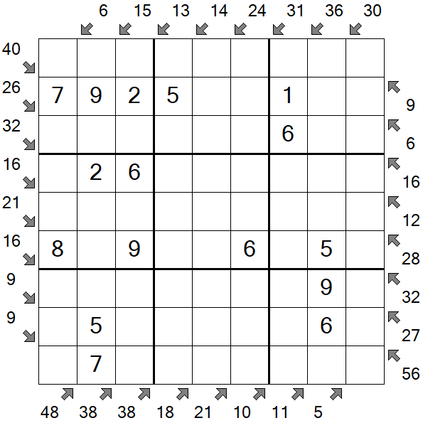 Little Killer Sudoku - Einfach