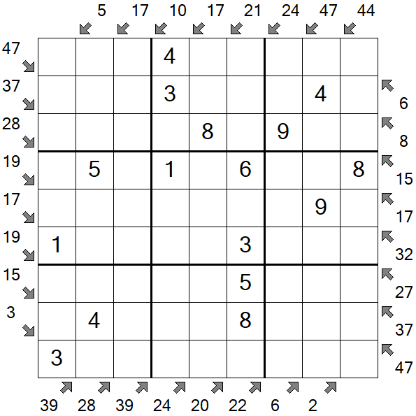 Little Killer Sudoku - Einfach