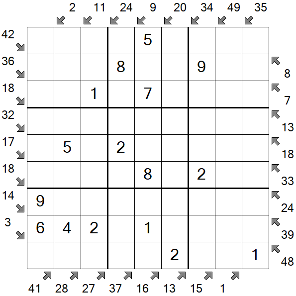 Little Killer Sudoku - Einfach