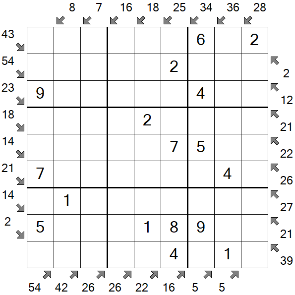 Little Killer Sudoku - Easy