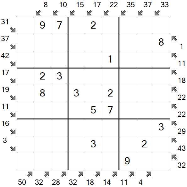Little Killer Sudoku - Einfach