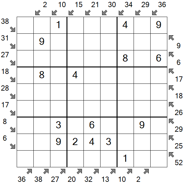 Little Killer Sudoku - Einfach