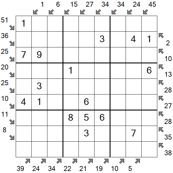 Little Killer Sudoku - Easy