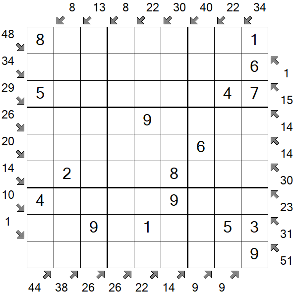 Little Killer Sudoku - Easy