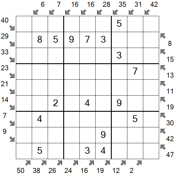 Little Killer Sudoku - Easy