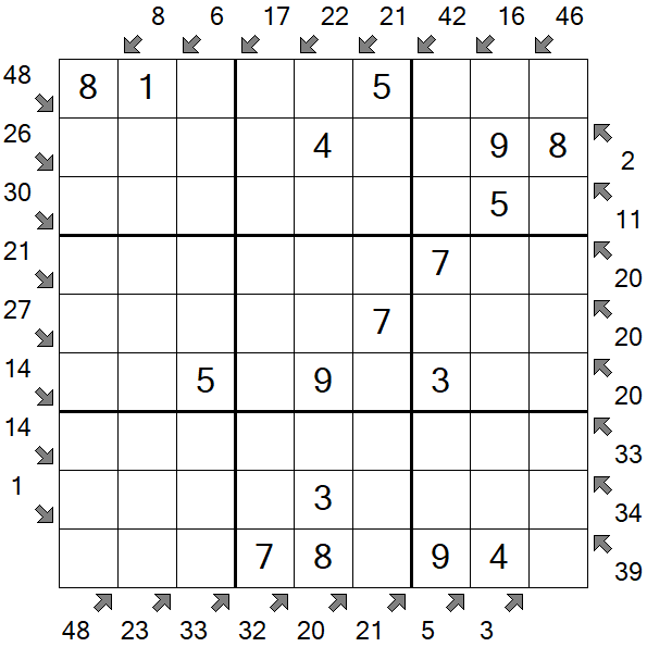 Little Killer Sudoku - Easy