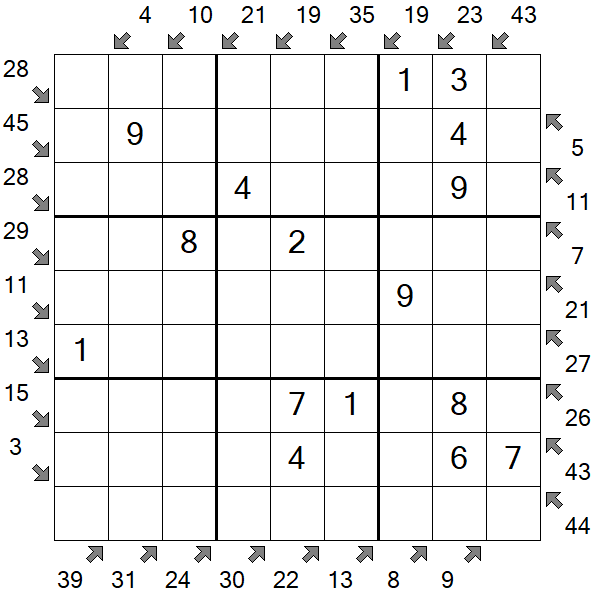 Little Killer Sudoku - Easy