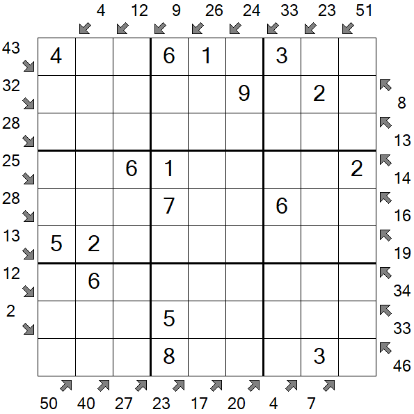 Little Killer Sudoku - Easy