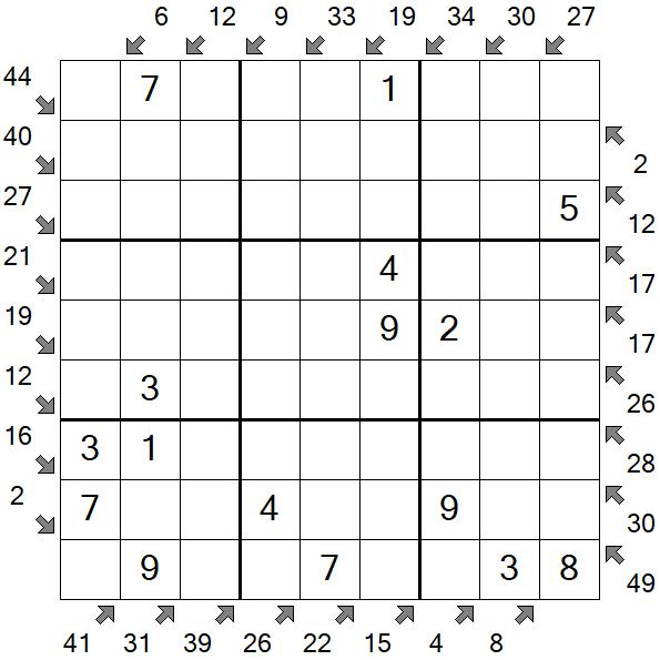Little Killer Sudoku - Easy
