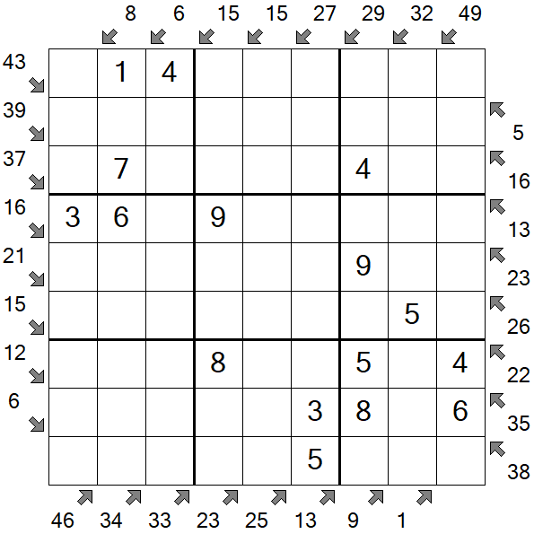 Little Killer Sudoku - Easy