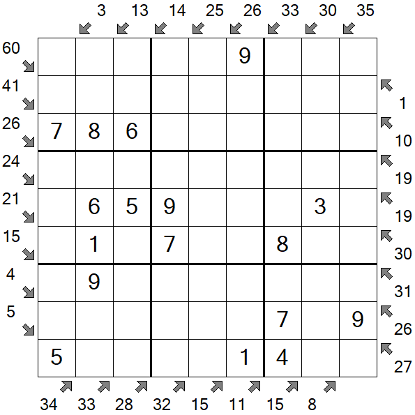 Little Killer Sudoku - Easy