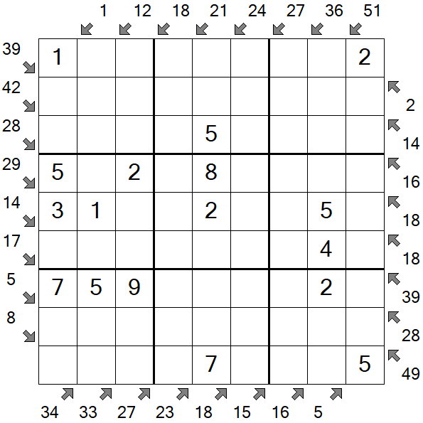 Little Killer Sudoku - Easy