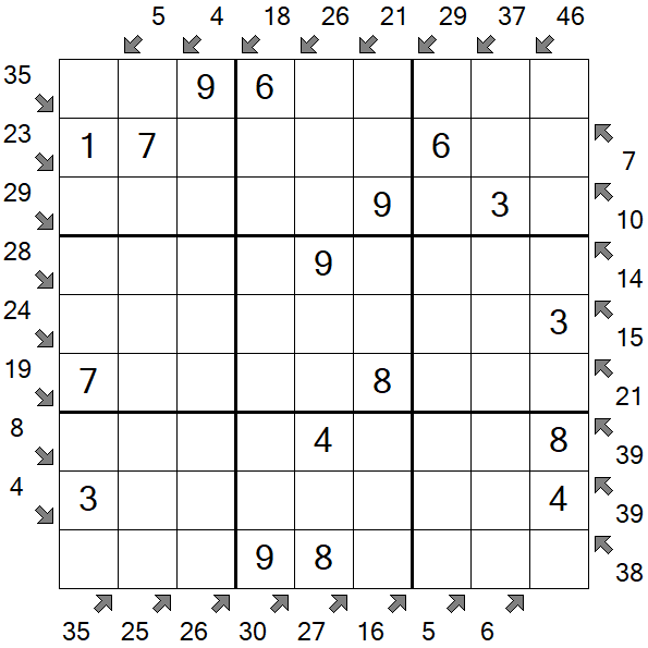Little Killer Sudoku - Easy