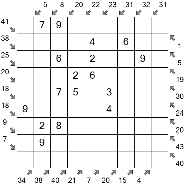 Little Killer Sudoku - Easy