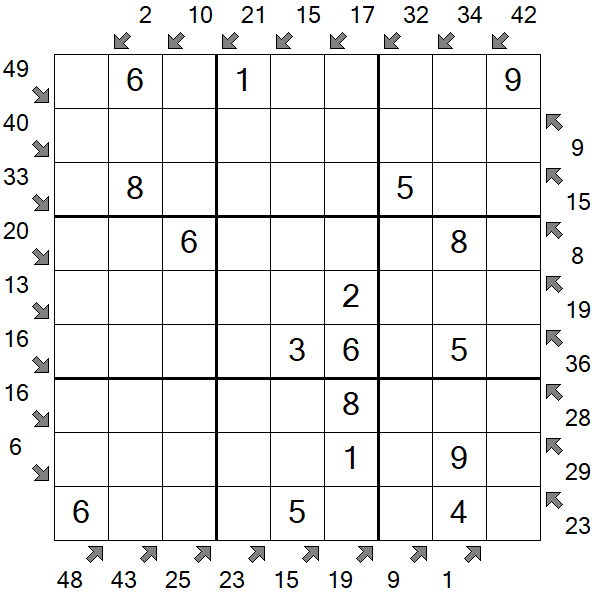 Little Killer Sudoku - Easy