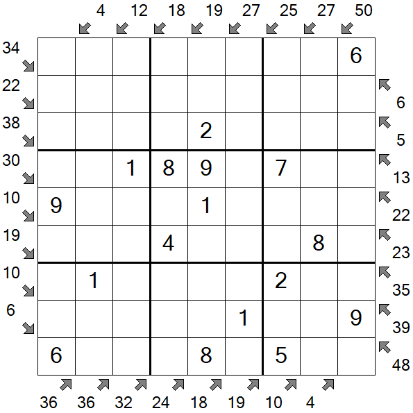 Little Killer Sudoku - Easy