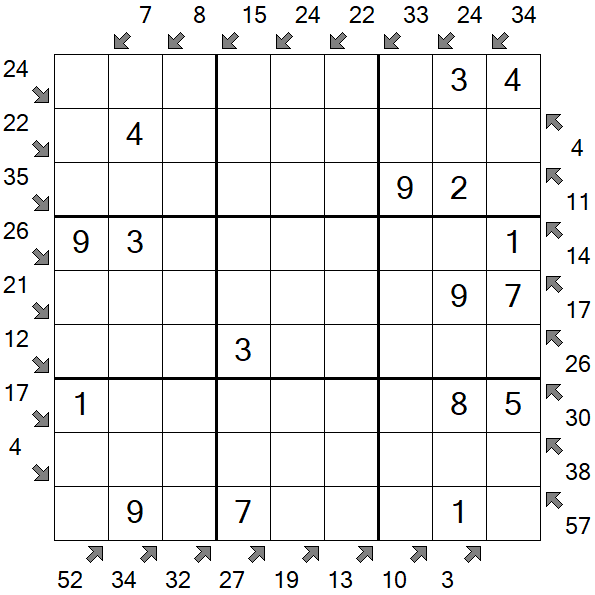 Little Killer Sudoku - Easy