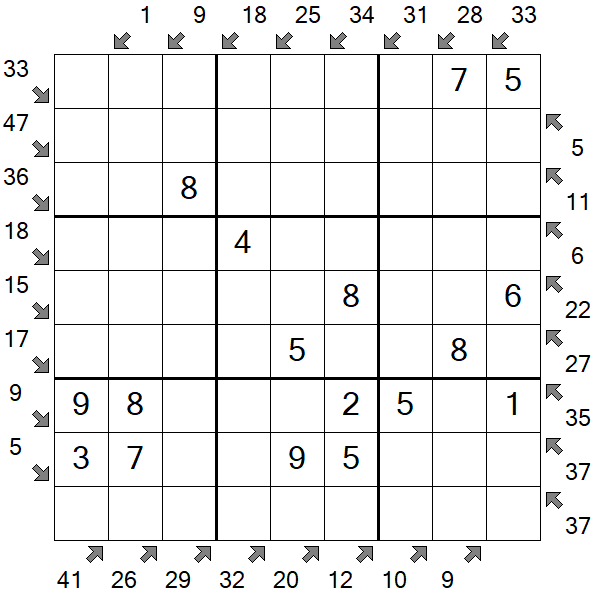 Little Killer Sudoku - Easy